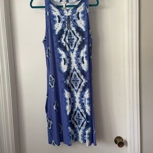 Soma Blue and White Dress